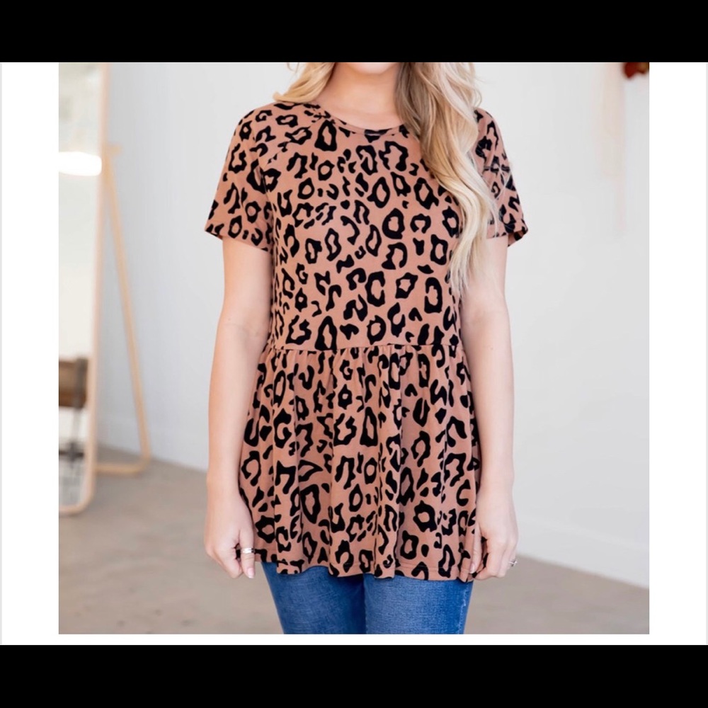 Cheetah Print Tunic Size XL